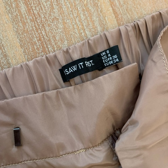 I Saw It First Tan Cargo Pants 4 Small ASOS - Picture 4 of 5
